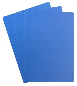 Blue Plastic Cards - 5" x 7" - Waterproof Heavy Duty Indoor Outdoor Tag - 5x7 - Picture 1 of 4