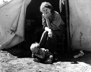 California Migrant Mother and baby The Great Depression 8"x 10" Photo 31 - Picture 1 of 1