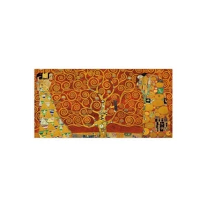 Impresión sobre lienzo sobre papel póster o imagen Gustav Klimt árbol de la vida (rojo - Imagen 1 de 2