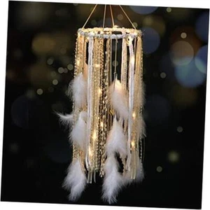 Dream Catcher Mobile Large Light Up Dream Catchers withen Shining Lace& Gold - Picture 1 of 7