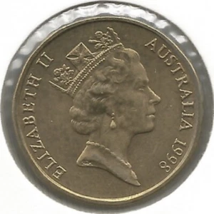 1998 AUSTRALIAN $1 ONE DOLLAR COIN | QEII MOB OF ROOS | DECIMAL CURRENCY - Picture 1 of 2