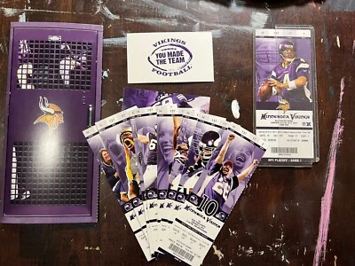 Minnesota VIKINGS BRETT FAVRE Tickets And StarTribune Papers Collection Lot 2009 - Image 1 of 4