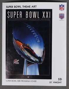 MayfairStamps St. Vincent Mint Never Hinged Super Bowl XXI Theme Art Souvenir Sh - Picture 1 of 2