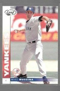2002 Leaf Mike Mussina #89 Yankees - Picture 1 of 1