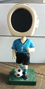 Soccer Photo Frame Bobblehead. Just Add Your Childs Photo 6.5"Tall - Picture 1 of 6