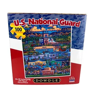 DOWDLE US-Nationalgarde Puzzle 500 Teile Hergestellt in den USA Brandneu - Bild 1 von 12