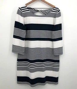 Vestido Lilly Pulitzer Bay Mujer XL Azul Marino Verdadero Coco Rayas Estilo Jacquard 27867 - Imagen 1 de 12
