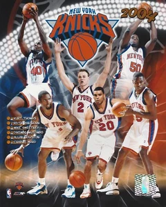 2004 NEW YORK KNICKS TEAM 8X10 LICENSED COLOR NBA PHOTO FILE COLLAGE - Picture 1 of 1