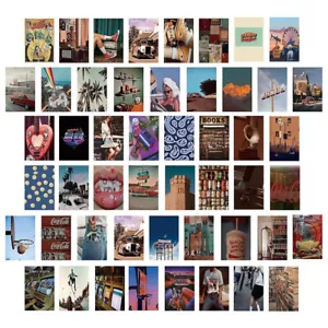 Póster postal de arte callejero graffiti collage de pared estético vintage de 50 piezas - Imagen 1 de 2