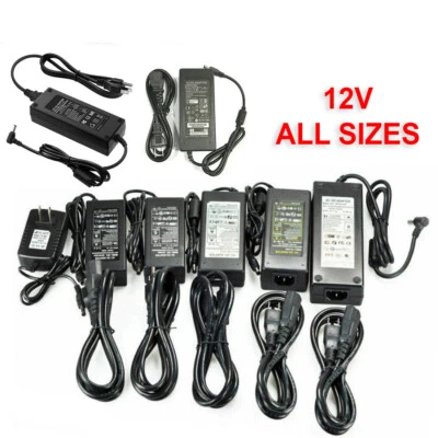 12V 1/2/3/5/6/8/10A Power Supply AC to DC Adapter For 5050 3528 RGB LED STRIP - Image 1 of 4