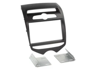 für Hyundai ix20 JC  Auto Radio Blende Einbau Rahmen Doppel-DIN schwarz matt - Bild 1 von 2