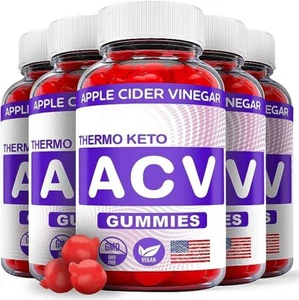 (5 Pack) Thermo Keto ACV Gummies Weight Loss - 300 Gummies - Picture 1 of 2
