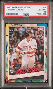 2023 Topps 582 Montgomery Set #18 Triston Casas PSA 10 - Picture 1 of 2