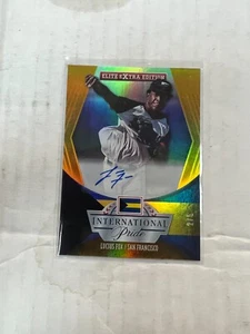 Lucius Fox 2015 Panini Elite Extra Edition International Gold Auto #22 #2/5 NrMt - Picture 1 of 1