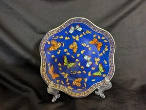 Classic Coffee & Tea (CC&T) Dessert Plate w/ Butterflies, Blue - PRE-OWNED - Picture 1 of 13