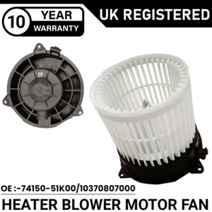 HEATER BLOWER MOTOR FAN FOR SUZUKI SPLASH MK1 VAUXHALL OPEL AGILA 08-16 RHD - Picture 1 of 5
