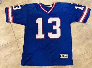 Danny Kanell 13 Buffalo Bills Adult Mens Starter Blue Jersey 48 L - Picture 1 of 6