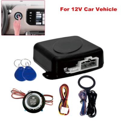 Car Ignition Switch Push Button 12V Engine Start Keyless Entry Start Anti-Theft - Image 1 of 4