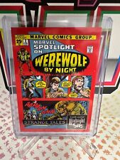 2022 Marvel Fleer Ultra Midnight Sons ST9 Werewolf By Night Comic Book Cover