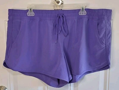 Columbia Bogata Bay Pull On Shorts Dri Fit  Womens XXL Purple Drawstring - Image 1 of 4