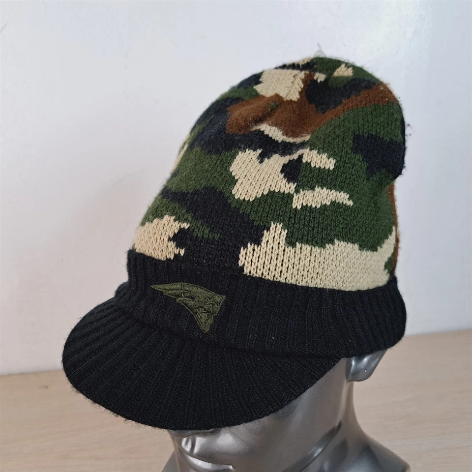REEBOK NEW ENGLAND PATRIOTS GORRO/CRÁNEO/GORRA DE ESQUÍ, TALLA ÚNICA, CAMUFLAJE, CON ALA Foto 1 de 4
