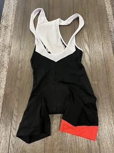 Mens Red Black Padded Cycling Bib Shorts Large - Picture 1 of 1