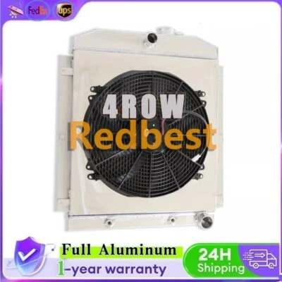 For 47-1954 Chevrolet Fleetmaster/Truck/Fleetline Truck 4Row Radiator Shroud Fan Foto 1 de 4