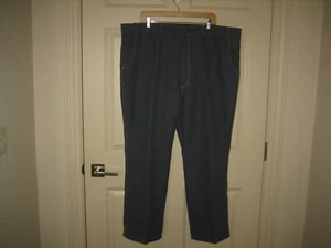 HABAND~ Pantaloni uomo blu denim look jeans poliestere~ TG 46 S~047~ nuovi con etichette~ - Foto 1 di 8