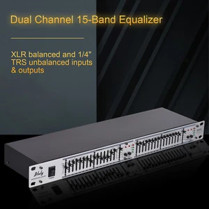 Btuty EQ-215 Dual Channel 15-Band Stereo Graphic Equalizer 1U Rack Mount B7R0 - Picture 1 of 9