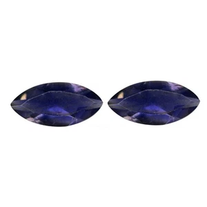1.73Ct VS [2Pcs Pair] Charming Marquise 9.9 x 4.7 MM Purple Blue Natural Iolite - Picture 1 of 4