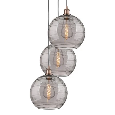 Innovations Lighting 113B-3P 41 19 Athens Deco Colgante Remolino - Cobre Antiguo / Foto 1 de 4
