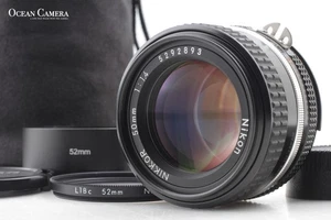 [MINT w/Hood,Case] Nikon Ai-s Nikkor 50mm f/1.4 Standard MF Ais Lens From JAPAN - Picture 1 of 14