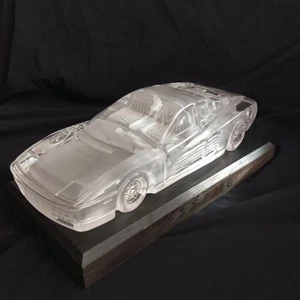 Pisapapeles modelo cristal regalo concesionario Ferrari Testarossa 512 TR con base - Imagen 1 de 13