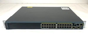 Cisco Catalyst 2960-S Series POE+10G Switch. WS-C2960S-24PD-L. 24 Ports. - Picture 1 of 6