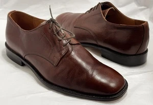 LUIGINO MAZZA 44EU Men’s BROWN Leather Oxfords Lace Up Italian Dress Shoes 10.5M - Bild 1 von 12