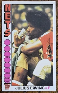 1976-77 TOPPS JULIUS ERVING NBA BASKETBALL CARD #1 EX+ READ DESC - Picture 1 of 19