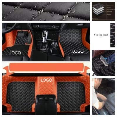 For Scion iQ tC xA xB xD Waterproof Anti-Slip PU Leather Custom Car Floor Mats - Image 1 of 4