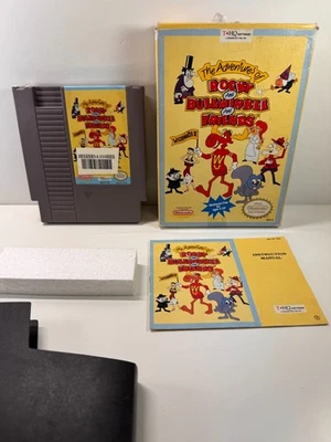 The Adventures of Rocky and Bullwinkle and Friends (Nintendo NES 1991) COMPLETE - Image 1 of 4