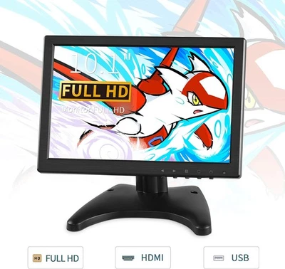 10.1" Security Camera Monitor w/Built-in Speaker for Gaming Raspberry Pi PS3/4 - Image 1 of 4