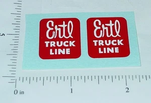 Coppia Adesivi di Ricambio Ertl Truck Lines Rosso ET-022R - Foto 1 di 1