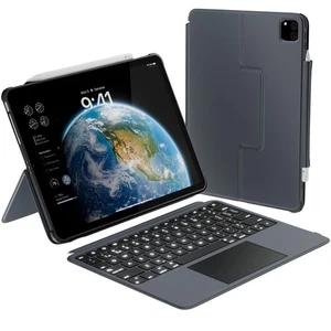iPad Pro 13 Inch Case with Keyboard (M4, 2024), iPad Pro 13 Keyboard with Tra... - Picture 1 of 7