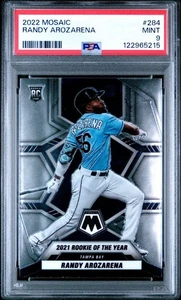 Randy Arozarena 2022 Mosaic PSA 9 #28 MT RC Rookie 2021 ROY - Picture 1 of 2