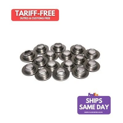 Comp Cams 1772-16, Set of 16 Natural Steel Valve Spring Retainers - L/W Tool Ste - Image 1 of 4