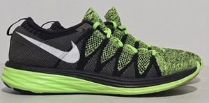 Nike Flyknit Lunar 2 Men’s Running Shoes 620465-301 Size 11.5 Black Green Olive - Picture 1 of 10