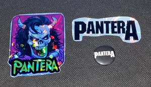 Pantera Pin Button & Prizm Sticker Lot - Bild 1 von 3
