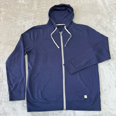 Sudadera con Capucha Marine Layer Afternoon Cremallera Completa Para Hombre Grande Azul Elastizada $108 Nueva Sin Etiquetas Foto 1 de 4