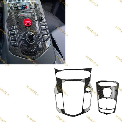 Cubierta de Borde de Consola Central de Fibra de Carbono Para Lamborghini Aventador LP700 750 Foto 1 de 4