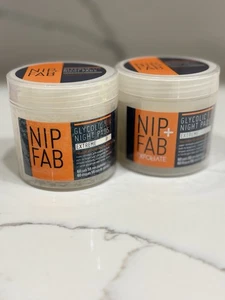 2er Pack Posten Neu in Verpackung + FAB Glykolsäure Nacht Gesicht Pads Extreme (120 Pads) für Akne - Bild 1 von 5