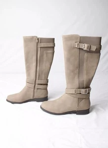 JustFab flache Damenstiefel Valerie Kunstleder - Gr. 10 - Portabella - Top Preis-Leistungs-Verhältnis! - Bild 1 von 8