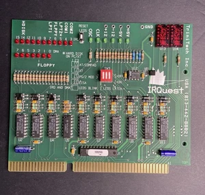 Scheda diagnostica IRQuest 16 bit iSA TriniTech Inc. rara vintage - Foto 1 di 2
